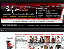 Tablet Screenshot of belajarsalon.com